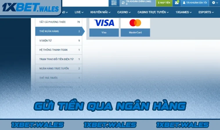 Gửi tiền qua ngân hàng