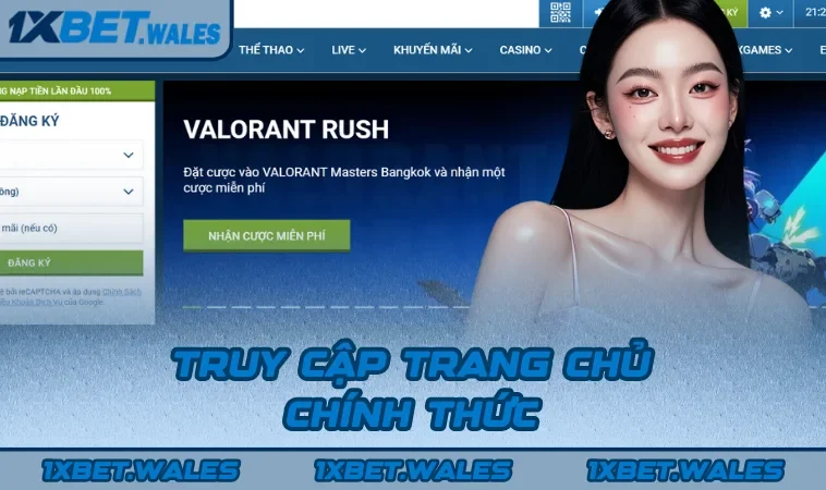 Truy cập trang chủ chính thức