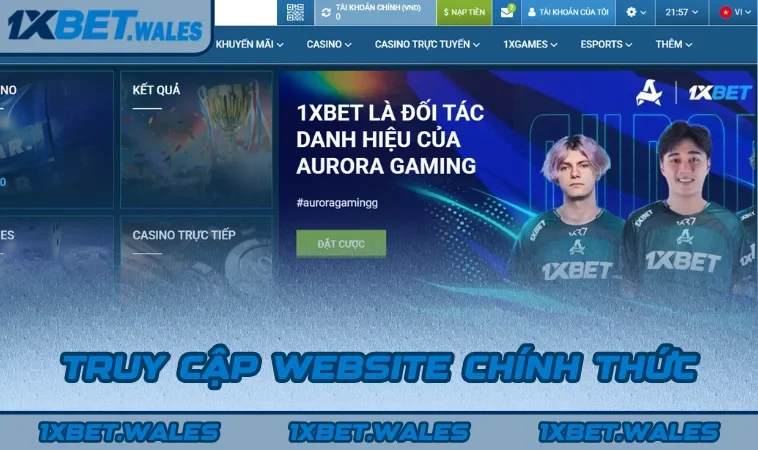 Truy cập website chính thức